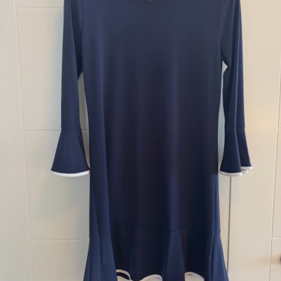 Micheal Kors Mini Dress - A-Line Navy - M - Picture 2 of 9